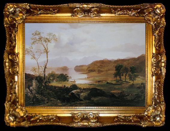 framed  Horatio Mcculloch Loch Fad, Isle of Bute, ta009-2